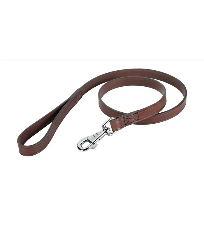 Laisse cuir double 120cm Stepland