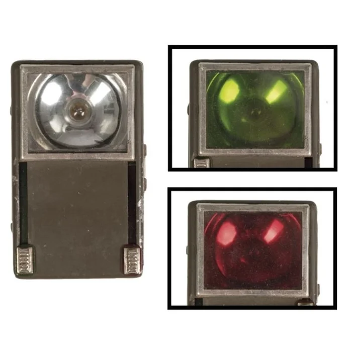 Lampe de poche Armée Polonaise 3 couleurs avec pile plate