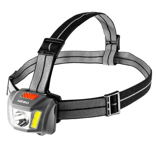 Lampe frontale LED Nebo Einstein 250 IP44 2 couleurs, 3x AAA