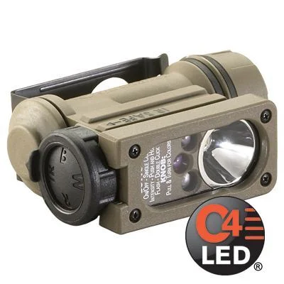 Lampe Streamlight sidewinder compact II militaire – avec clip de Casque/piles – Coyote