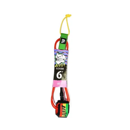 Leashes SurfCatch Surf 6.0 BEATER PRO COMP LEASH – Rasta