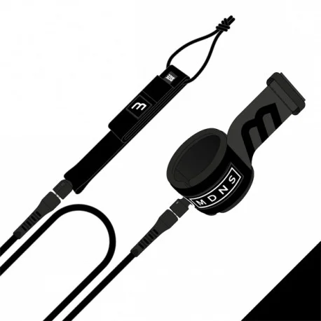 Leashes SurfMadness Long knee leash black 7mm