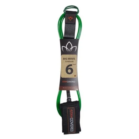 Leashes SurfSTAYCOVERED Leash Big Wave – Green
