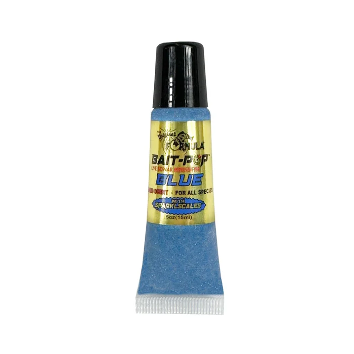 Leurre Pop Scott Martin Pro Pack 2 – Leurre Pop Poisson de sport, Bleu, Sortie de glace – LIVE SONAR INTENSIFIER Parfumé Sparklscales Tubes de 0,5 oz – Image 3