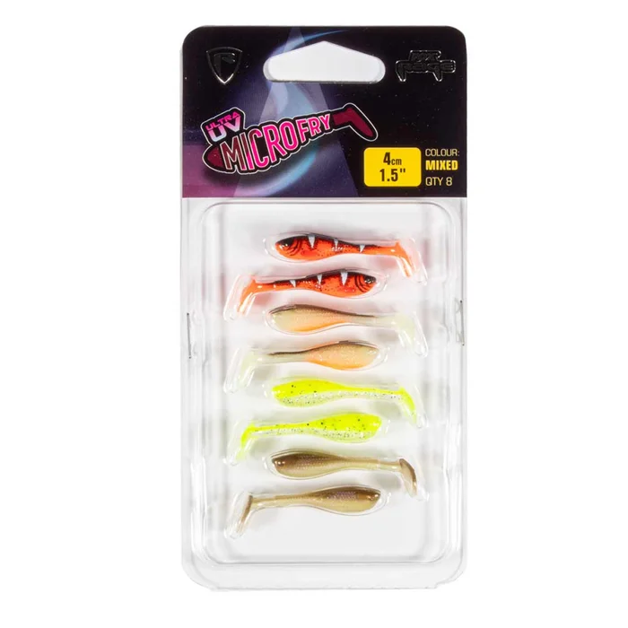Leurre Souple Fox Rage Micro Fry 4cm UV Mixed Colour