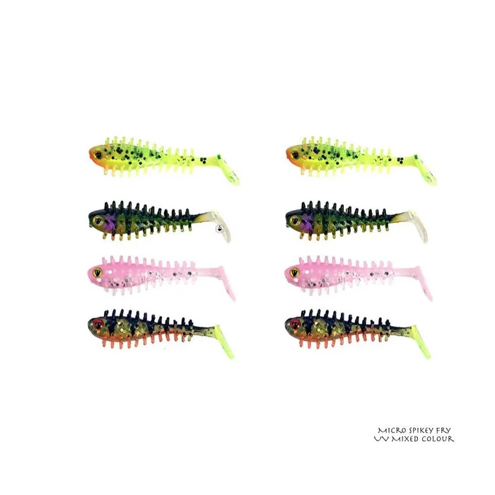 Leurre Souple Fox Rage Micro Spikey Fry UV 4cm Mixed Colour