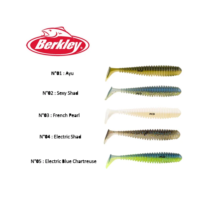 Leurres Souples Berkley Powerbait Power Swimmer 7cm Par 8