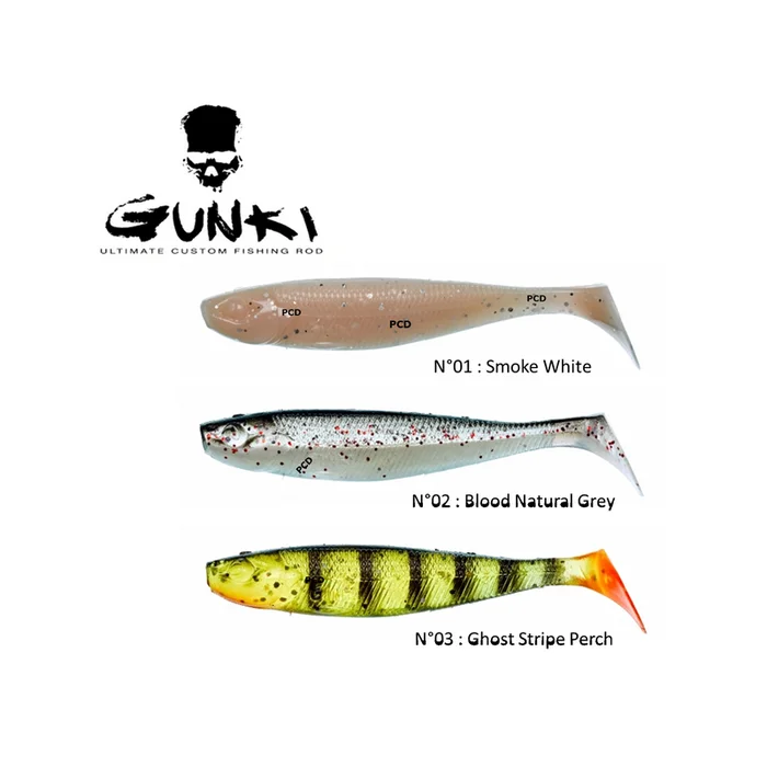 LEURRES SOUPLES GUNKI IN THE BOX BUMPY 9CM PAR 24