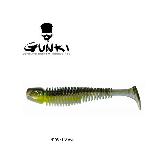 LEURRES SOUPLES GUNKI TIPSY-SXL 10CM PAR 4