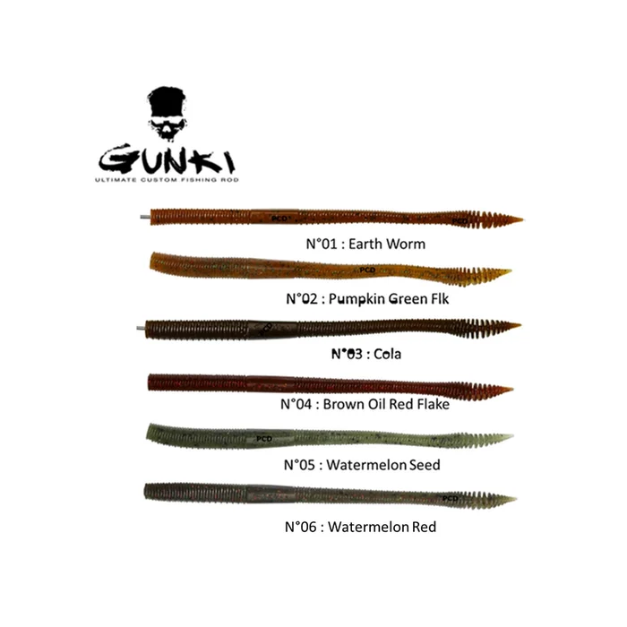 LEURRES SOUPLES GUNKI VISTA WORM 14.7CM PAR 15