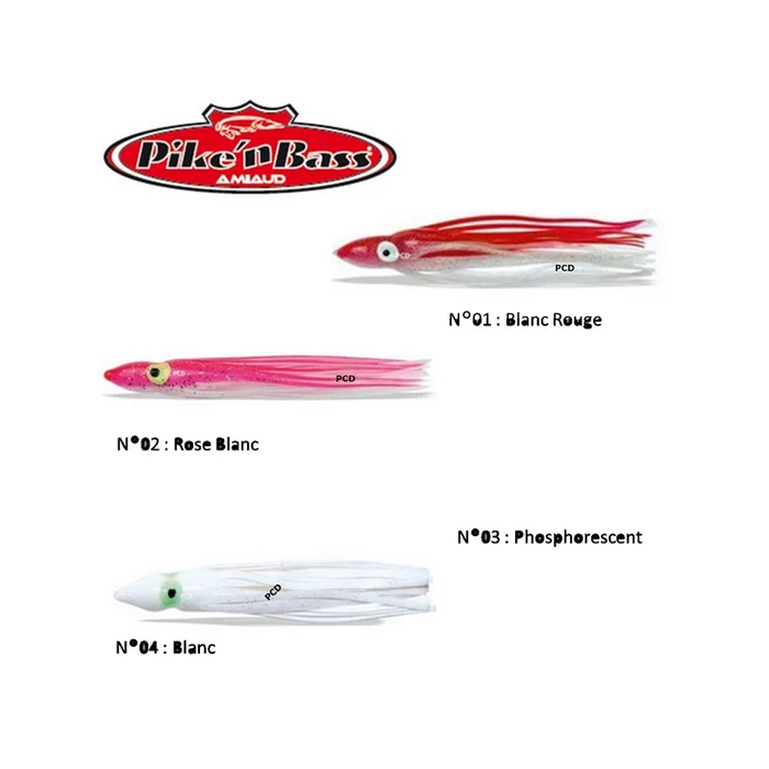 LEURRES SOUPLES OCTOPUS PIKE&rsquo;N BASS 11CM PAR 5