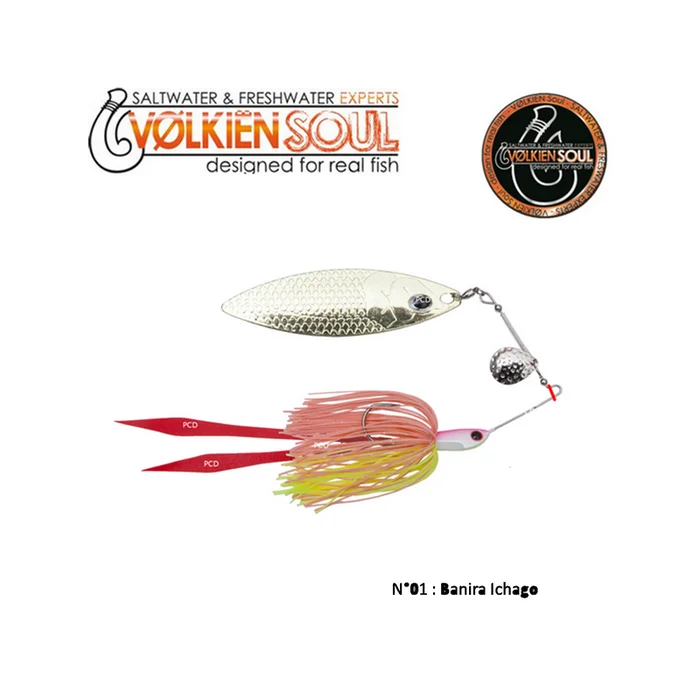 LEURRES SPINNERBAIT VOLKIEN SOUL HURRICANE SB MONSTER PIKE 35G