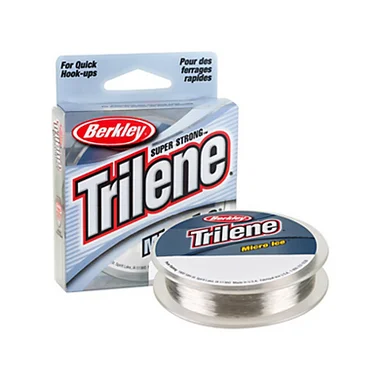 Ligne de pxeeche Berkley Trilenexae Micro Icexae – 110 Yard – Clear Steel