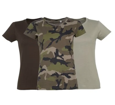 Lot 3 tee-shirts chasse femme