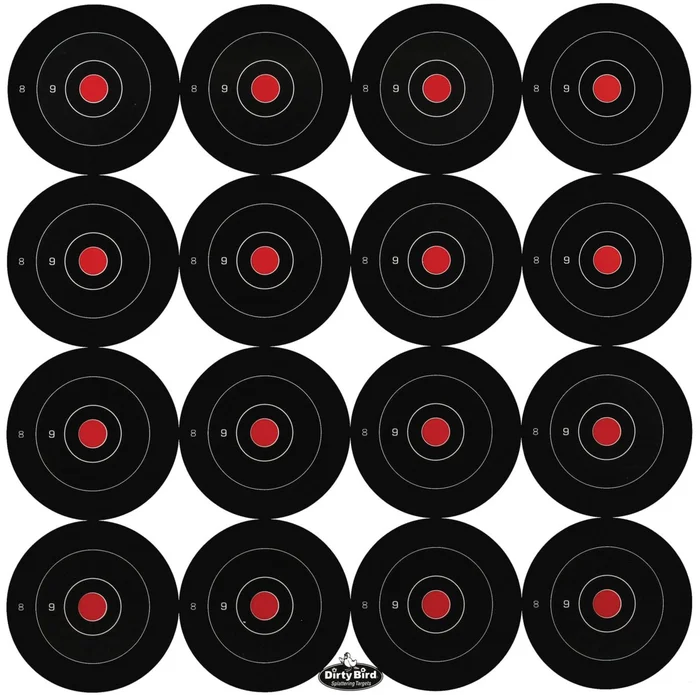 Lot de 172 cibles 3 » réactives Dirty Bird