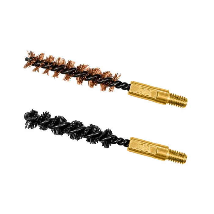 Lot de 2 brosses de nettoyage pour arme calibre .223″/5,56 mm, .22LR, .22-250
