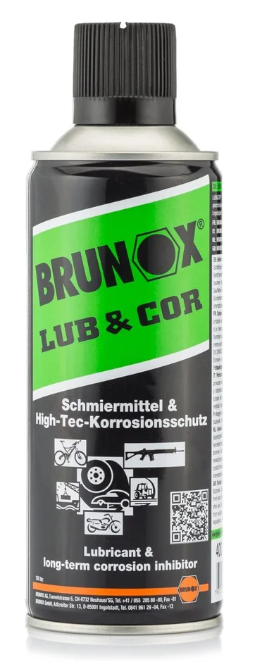Lubrifiant Lub & Cor en aérosol 400 ml – Brunox