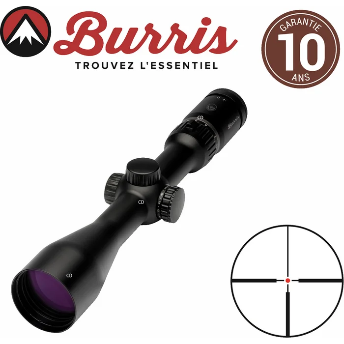 LUNETTE BURRIS FOUR XE 2.5-10X50 RETICULE 4 LUMINEUX