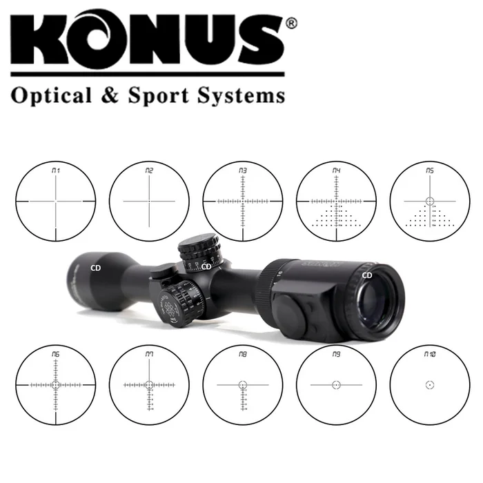 LUNETTE KONUS KONUSPRO EL30 4-16X44 10 RETICULES