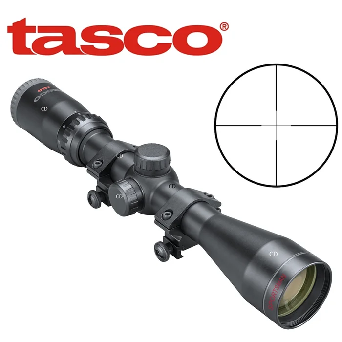 LUNETTE TASCO SPORTSMAN 3-9X40MM RÉTICULE TRUPLEX