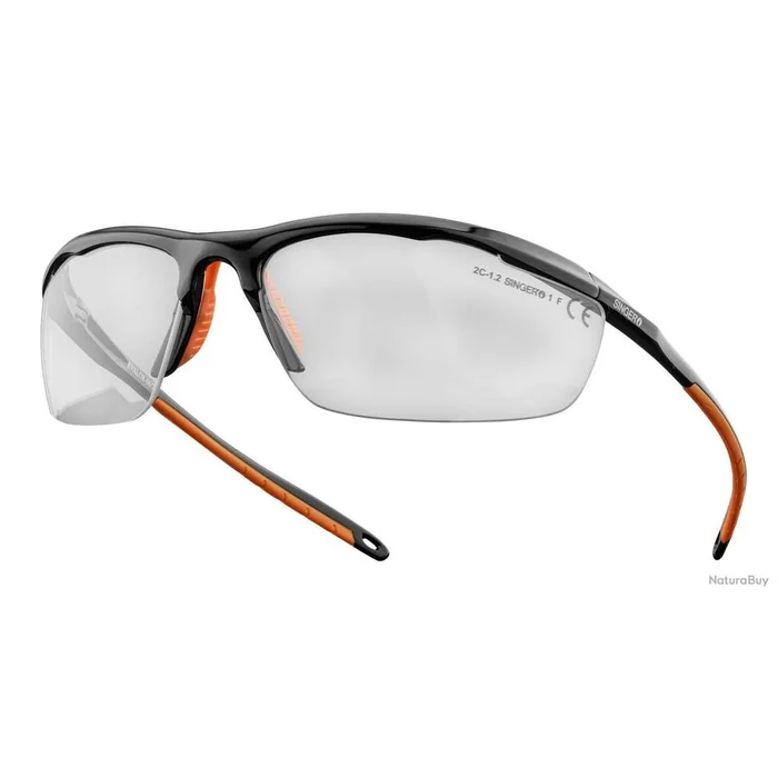 Lunettes de Protection Ultra-Fines Singer Safety – Transparentes – Légères et Confortables – Protection Optimale des Yeux