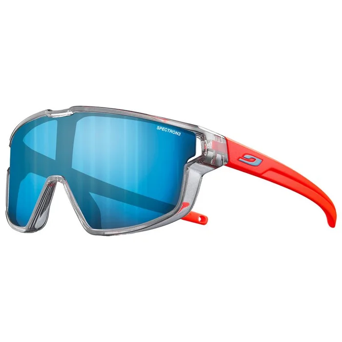 Lunettes de soleil Julbo Fury Mini Translucide Brillant Gris Orange Fluo Mat Spectron 3