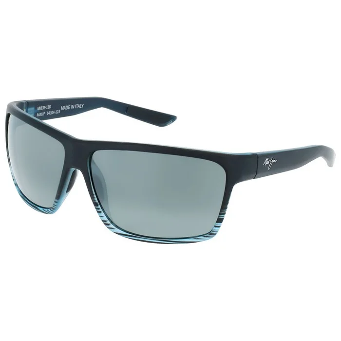 Lunettes de soleil Maui Jim Alenuihaha Grey Black Stripe Gris Neutre Mineral Superthin