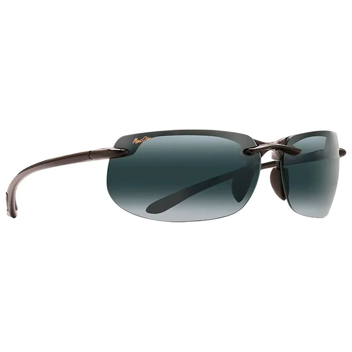 Lunettes de soleil Maui Jim Banyans Asian Fit Noir Brillant Neutral Grey MauiBrilliant