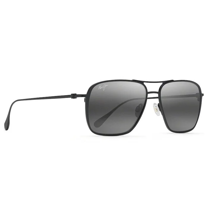 Lunettes de soleil Maui Jim Beaches Matte black Grey Maui Brilliant Bi-Gradient Grey