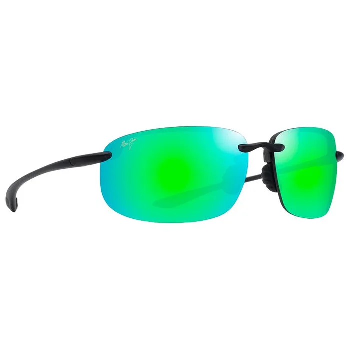 Lunettes de soleil Maui Jim Ho’okipa Xlarge Gris Mat Translucide MauiGeen MauiPure
