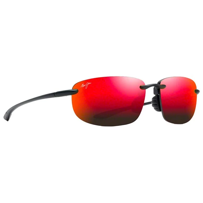Lunettes de soleil Maui Jim Hookipa Asian Fit Noir Mat Hawaii Lava MauiPure