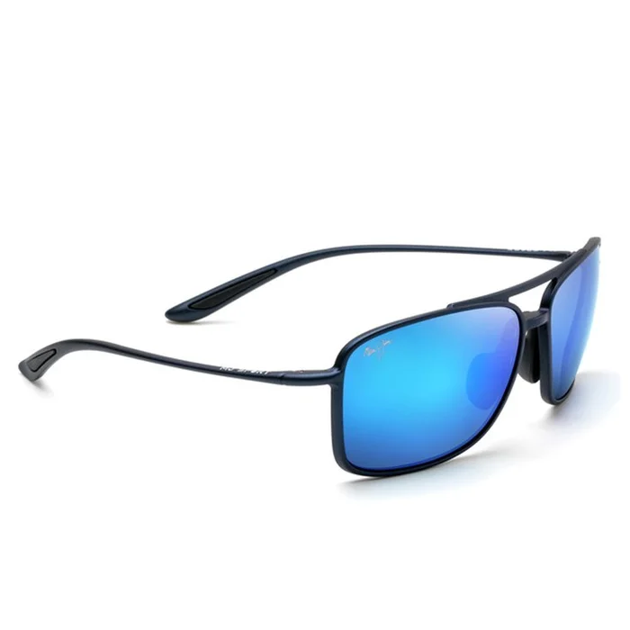 Lunettes de soleil Maui Jim Kaupo Gap Matte Blue Blue Hawaii Mauibrilliant