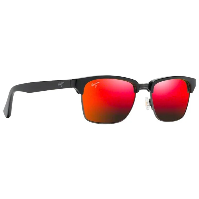 Lunettes de soleil Maui Jim Kawika Brillant Noir Hawaii Lava MauiPure