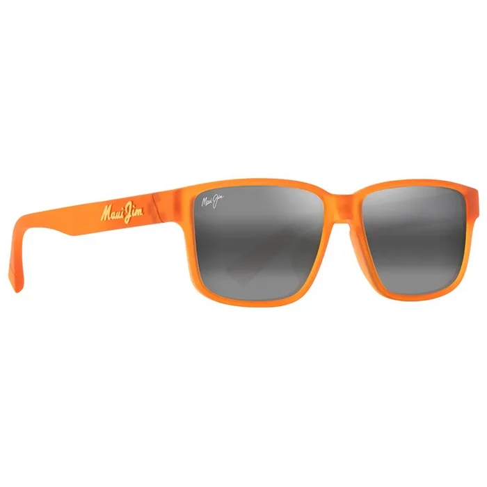 Lunettes de soleil Maui Jim Kuniahi Asian Fit Matte Transparent Orange Neutral Grey MauiPure