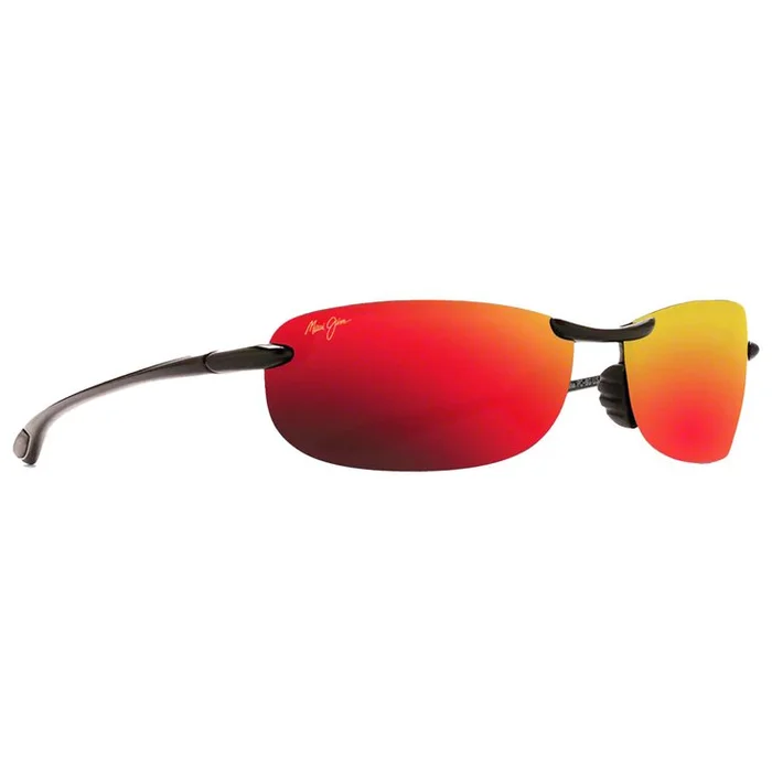 Lunettes de soleil Maui Jim Makaha Noir Brillant Hawaii Lava