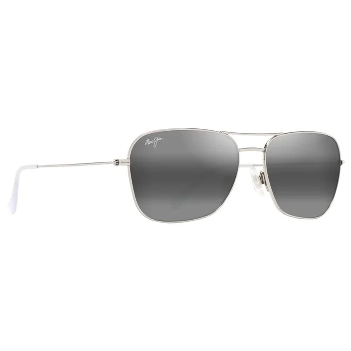 Lunettes de soleil Maui Jim Naauao Argent Brillant Gris Neutre MauiPure