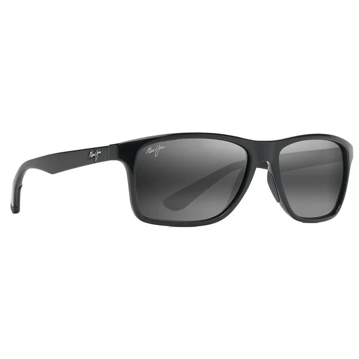 Lunettes de soleil Maui Jim Onshore Noir Brillant Gris Neutre Minéral SuperThin