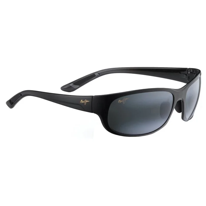 Lunettes de soleil Maui Jim Twin Falls Noir Brillant Gris Neutre