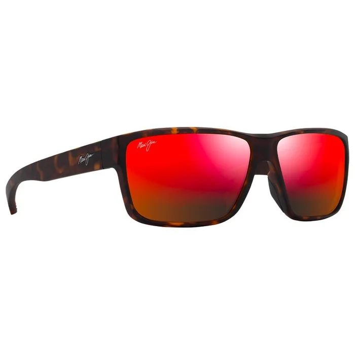 Lunettes de soleil Maui Jim Uila Havane Foncé Mat Orange Hawaii Lava Minéral Superthin