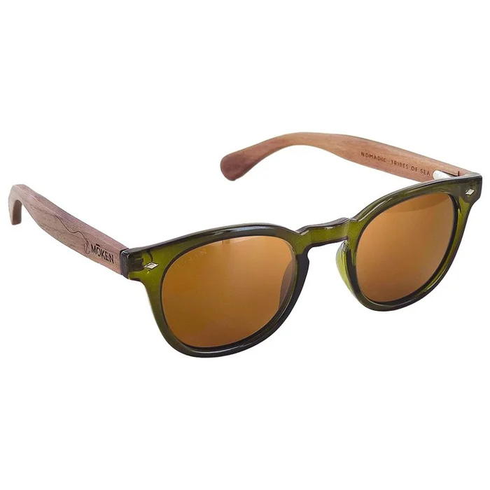 Lunettes de soleil Moken Vision Woody Kaki Wood Brown Polarized