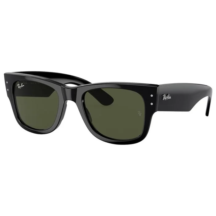 Lunettes de soleil Ray Ban RB0840S Mega Wayfarer Polished Black Green G-15