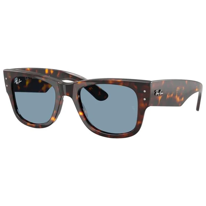 Lunettes de soleil Ray Ban RB0840S Mega Wayfarer Polished Havana Blue
