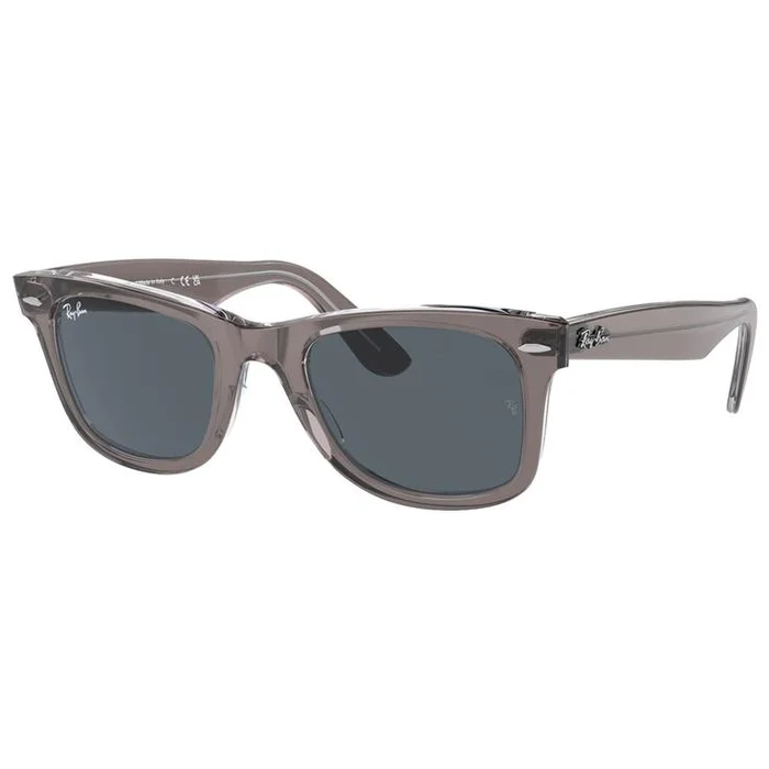 Lunettes de soleil Ray Ban RB2140 Original Wayfarer Classic Polished Grey Transparent Blue