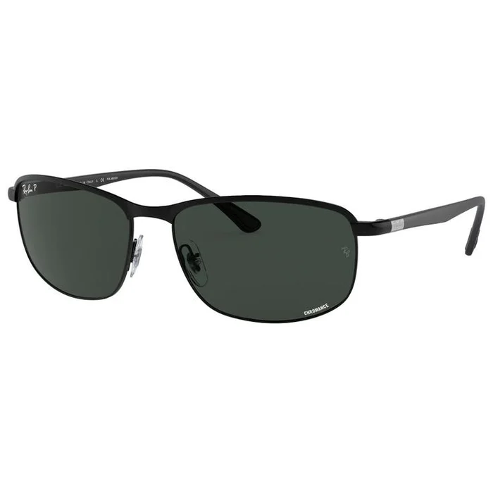 Lunettes de soleil Ray Ban RB3671CH Matte Black Chromance Dark Grey Polar