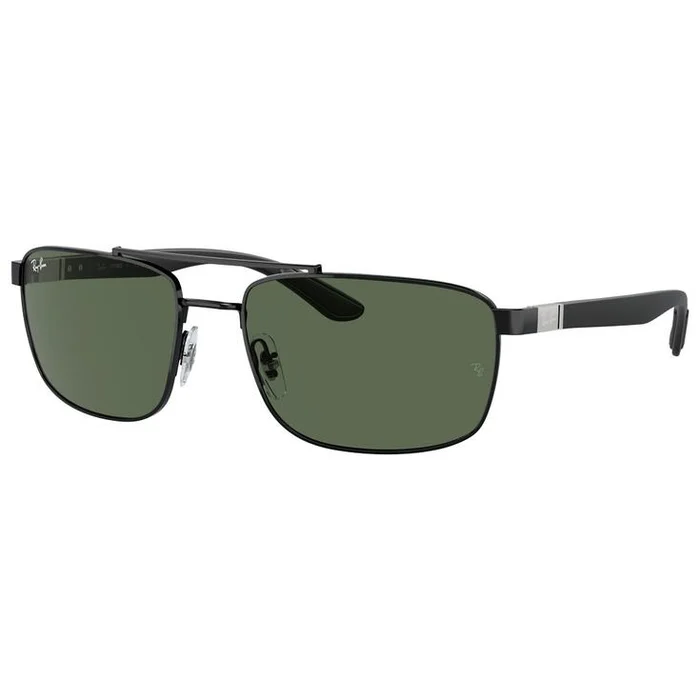 Lunettes de soleil Ray Ban RB3737 Polished Black Dark Green