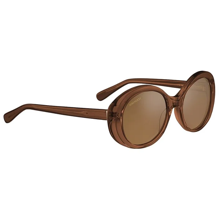 Lunettes de soleil Serengeti Bacall Shiny Crystal Caramel Brown Drivers Gradient