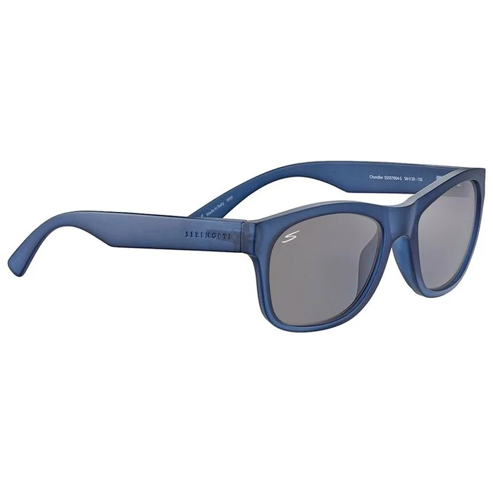 Lunettes de soleil Serengeti Chandler Matte Crystal Blue Saturn Polarized Smoke