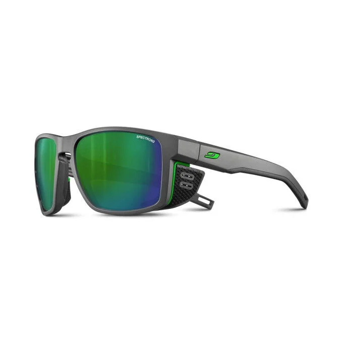 Lunettes de soleil unisexe Julbo SHIELD SPECTRON 3 GRIS MAT VERT