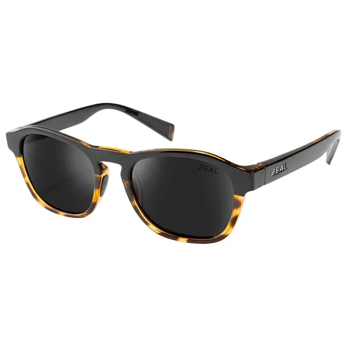 Lunettes de soleil Zeal Dawn Black Tortoise Ellume Polarized Dark Grey