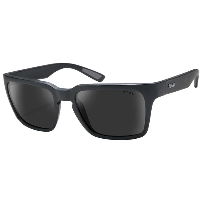 Lunettes de soleil Zeal Howland Matte Black Ellume Dark Grey Polarized